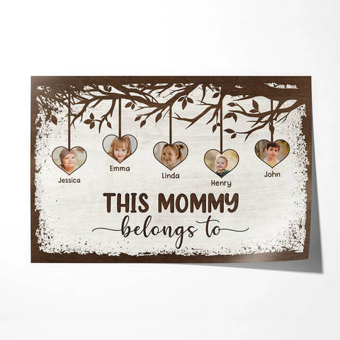 Poster Printing For Mother With Heart Ornaments[product]