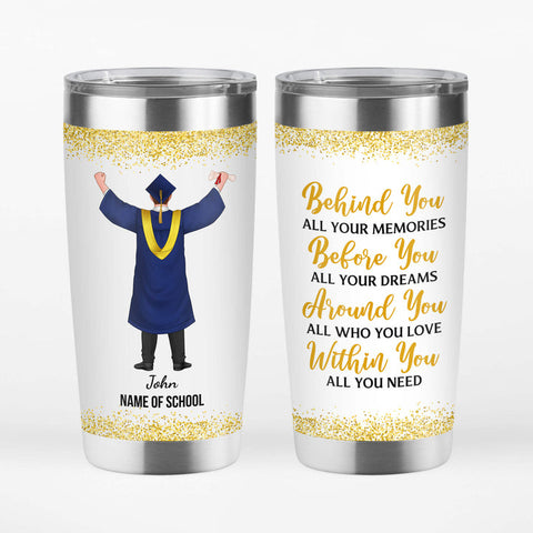 Personalized Tumbler With Graduation Quotes 2024