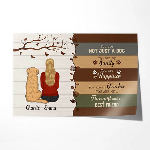 Happy Mothers Day Poster Print With Dog[product]