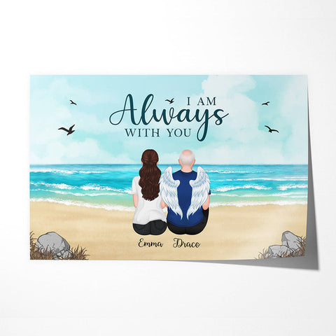 Happy Father Day In Heaven - Personalized Always With You Posters