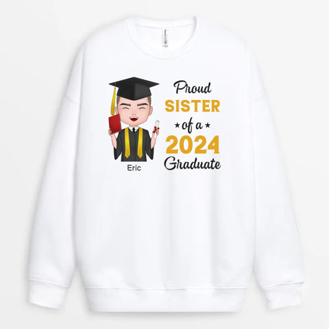 Proud Mom Of A Graduate Sweatshirt As Graduation Gifts For My Brother