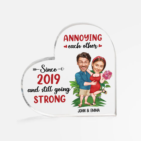 Personalized Annoying Each Other Since And Still Going Strong Acrylic Plaque