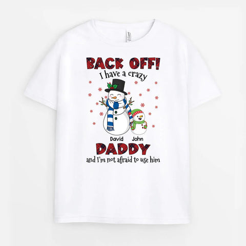 Personalized Back Off I Have A Crazy Grandpa/Daddy T-shirt