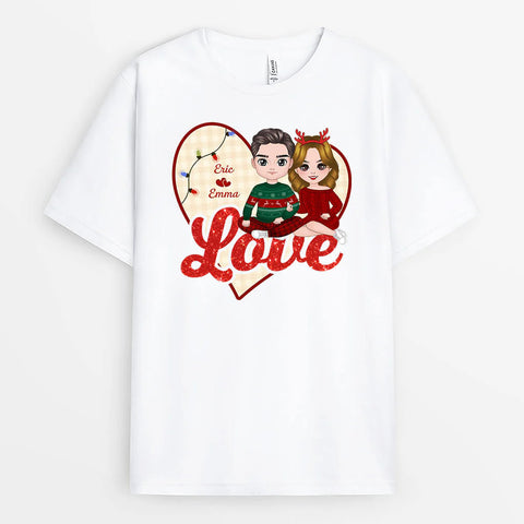 Personalized Christmas Love T-shirt