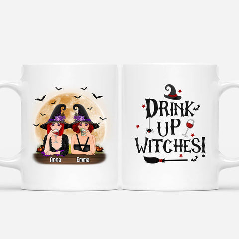Personalized Drink Up Witches Mug