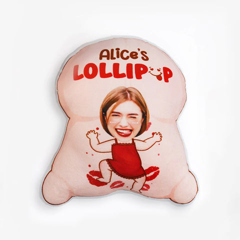 Personalized Lollipop Custom Shaped Pillow