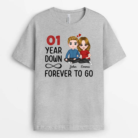 Personalized Many Years Down forever To Go T-Shirts