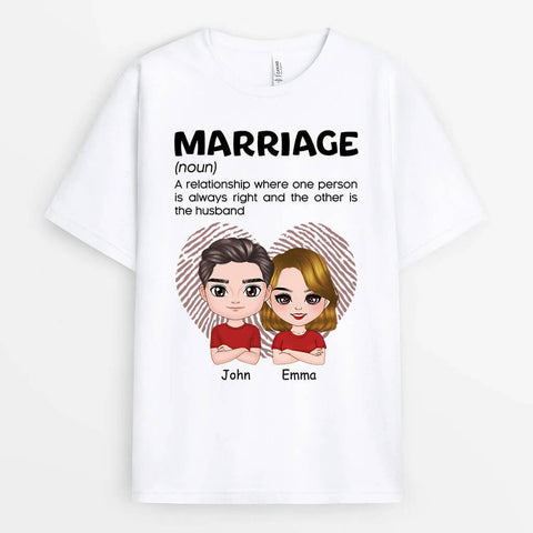 Personalized Marriage T Shirts