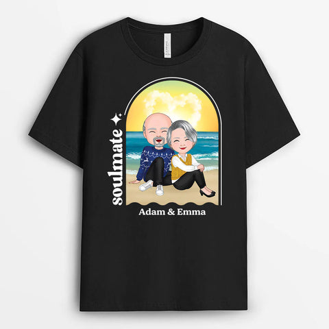 Personalized Soulmate On The Beach T-shirt