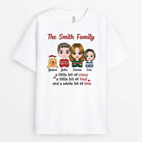 Personalized The Family With Pets T-shirt