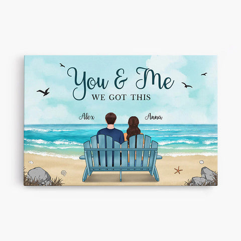 Personalized You Me We Got This Canvas