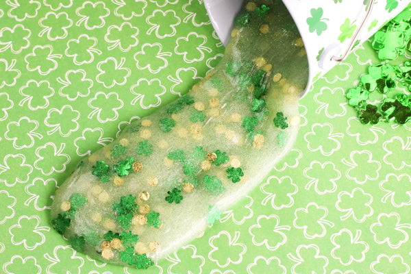 Shamrock Slime For St. Patrick Day Preschool Crafts