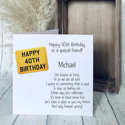 Witty Comments For 40th Birthday