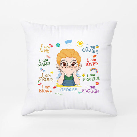 personalized pillows with lovely kindergarten boy and girl design