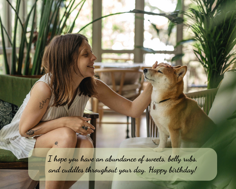 Short Birthday Wishes for A Dog Lover