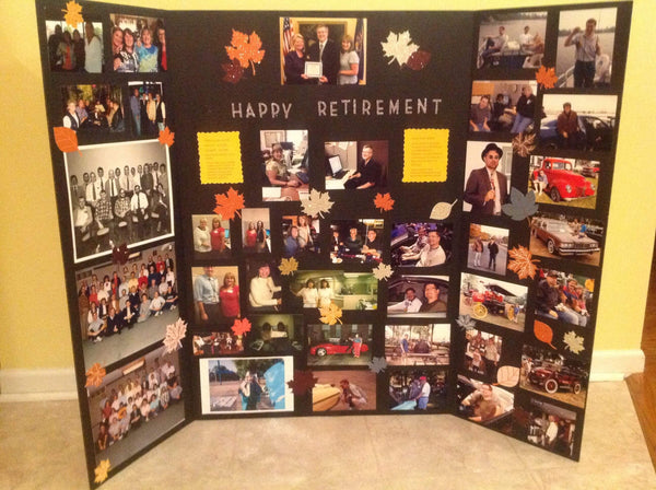 Customized Memory Board - Elegant Retirement Party