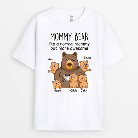 mothers day gift for a friend personalized shirts with cartoon bear illustrations[product]