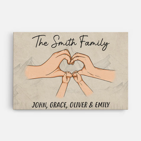 Family Heart Canvas - Lds Easter Quotes