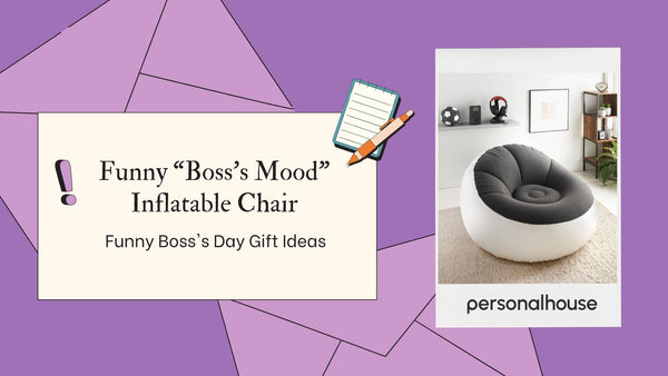 Funny “Boss’s Mood”  Inflatable Chair boss day gift ideas