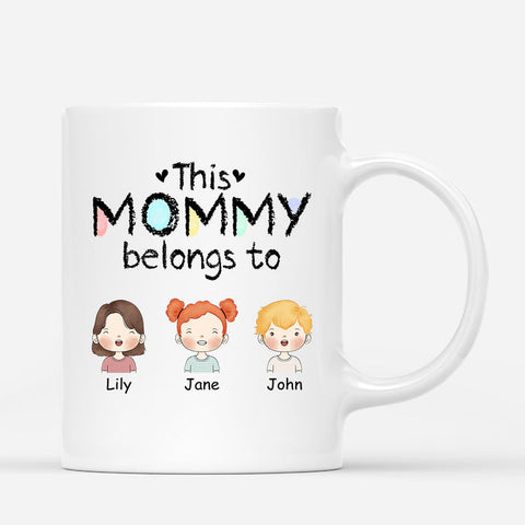 Personalized mugs for mom with her children[product]