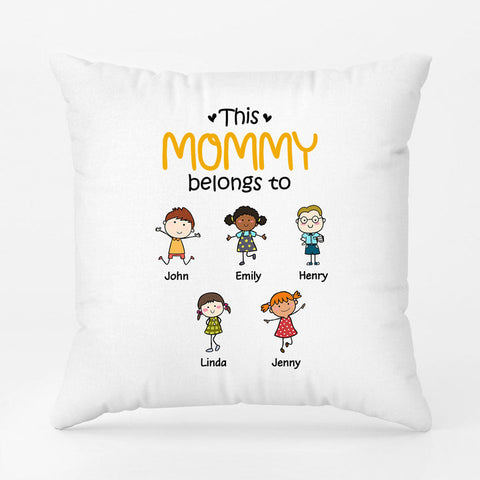 Custom This Mom Belongs To Pillow As Mothers Day Gift For Pregnant Mom[product]