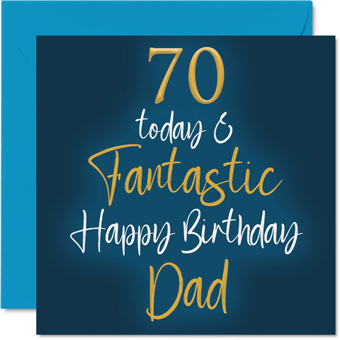 70th Birthday Greeting Cards for Dad