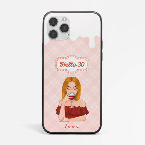 Personalized Hello 30 Iphone 13 Phone Case for 30th Birthday Present For Sister