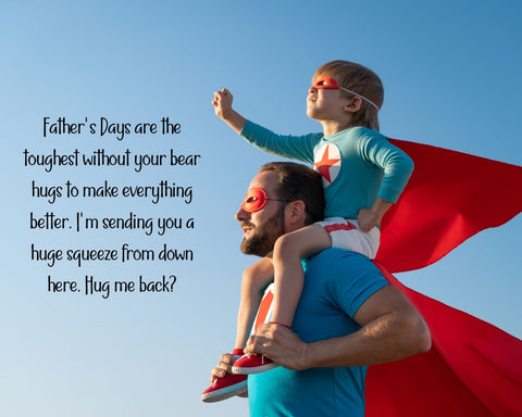 Father's Day Quotes Heaven - Dad Carrying Little Girl On His Back