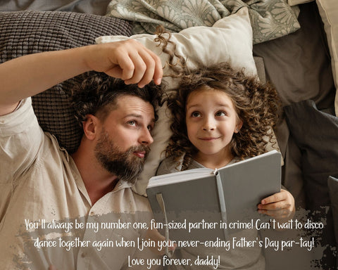 Happy Heavenly Fathers Day Quotes - Dad Reading Book With Kids