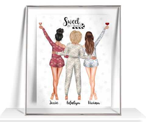Personalized Christmas Poster for Sister