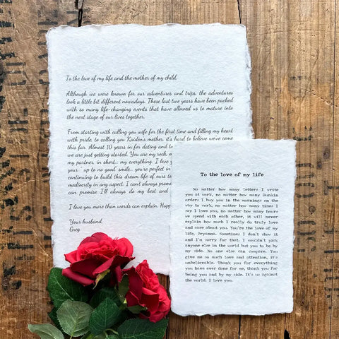 Love Letters - 40th Wedding Anniversary Ideas For Parents