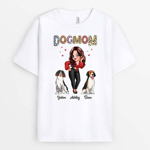 Unique Dog Mom T-shirt As Step Mom Gifts For Mothers Day[product]