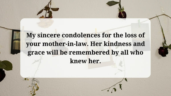 Meaningful Sympathy Messages For Loss Of Mother In law