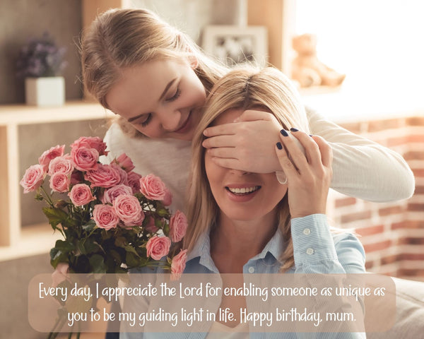 Birthday Quotes for Mother - Daughter Giving Roses to Mom