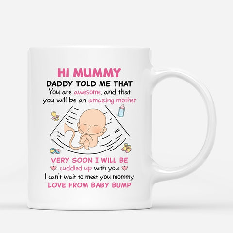mother's day ideas for daughter in law - Personalized Mugs with Baby