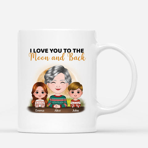 Customizable Love You To The Moon And Back Mug As Happy Mother's Day New Mom