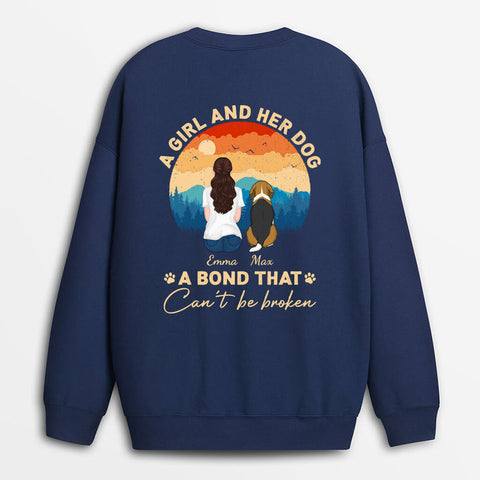 A Bond Can't Be Broken Sweatshirt - Mom And Dog Gifts