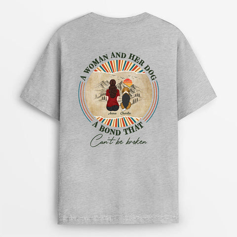 A Girl and Her Dog T-shirt As 21st Birthday Tops[product]