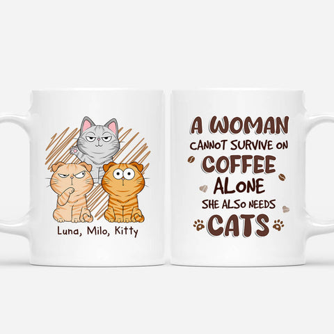 mothers day gift for boyfriends mom - Personalized Mugs for Cat Mom