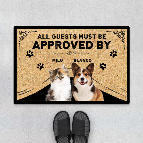 personalized all guests must be approved by door mats  fun ideas for mothers day gifts[product]