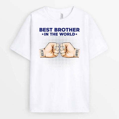 Best Brother In The World T-Shirt As 21st Birthday Shirts For Him[product]