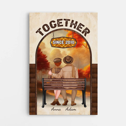Customized Fall Season Together Since Canvas As Gifts For Parents Anniversary