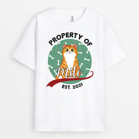 Cat Property T-shirt As 21st Birthday T Shirts[product]