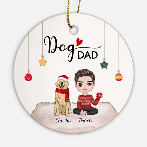 Unique Dog Dad Ornaments As Dad Dog Gifts[product]