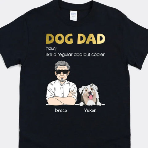 Dog Dad Shirt Gift With Happy 80 Birthday Sayings