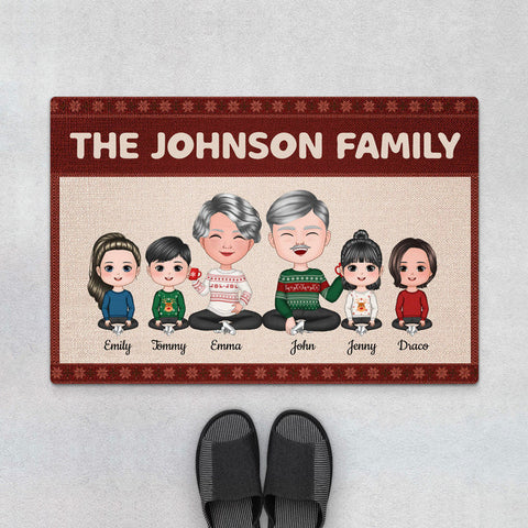 Customized The Family Door Mats As Best Anniversary Gift For Parents[product]