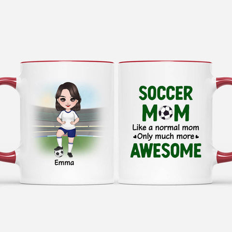 personalized football mom awesome mug  mothers day gag gifts