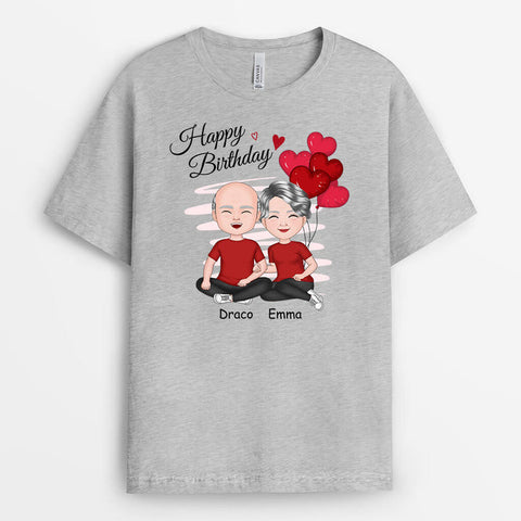 Personalized Happy Birthday Couple T-Shirts-21st birthday ideas for boyfriend