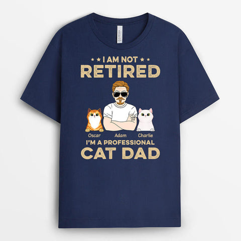 I'm A Professional Cat Dad T-shirt as cool gifts for retired dad[product]