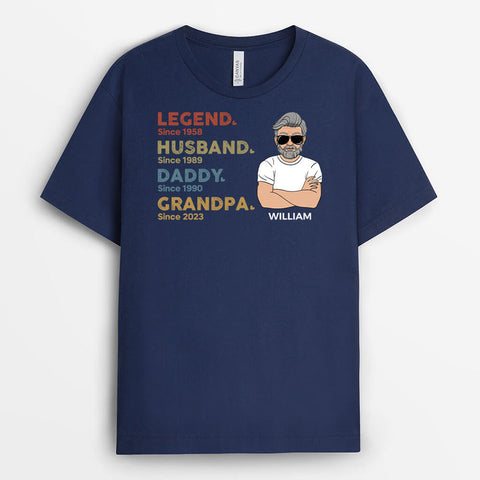 Husband Dad and Papa T-shirt - Best 32 Year Anniversary Gift[product]
